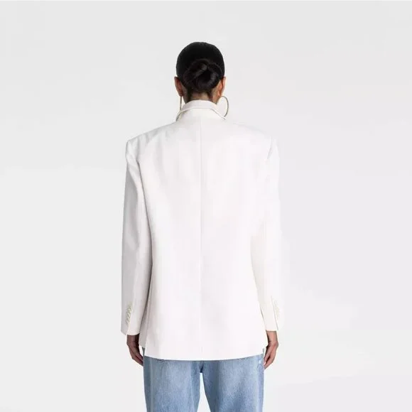 KBB by Kahlana The David Blazer Cream Color & Double Breasted - Size XL 16 - Picture 2 of 6